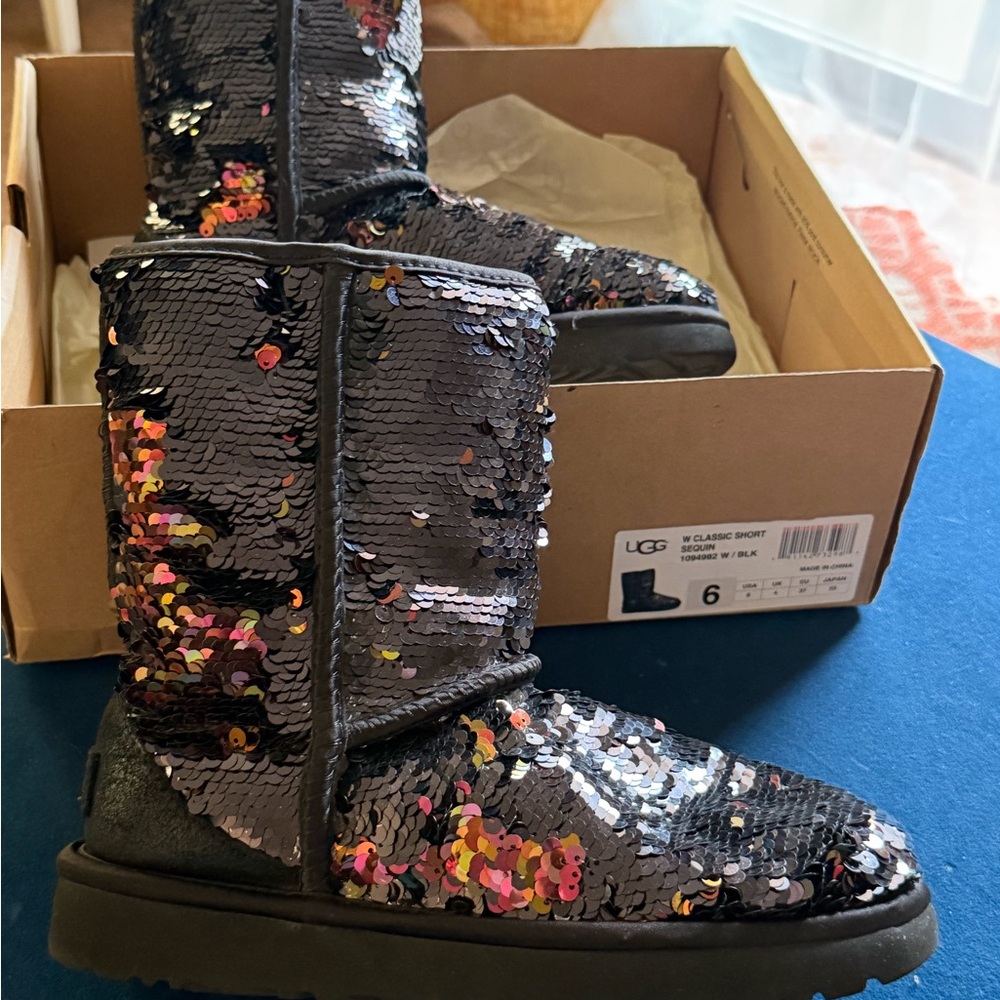 UGG Women’s Classic Short Sequin Boots